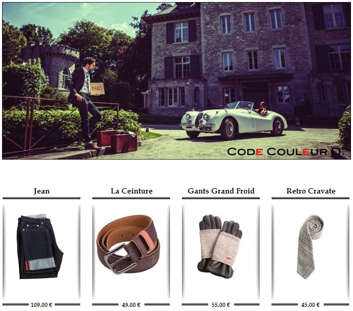 code couleur denim rouge