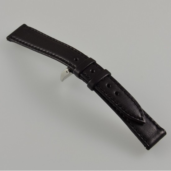 bracelet-montre-veau-noir-lisse