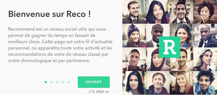 recommend réseau social