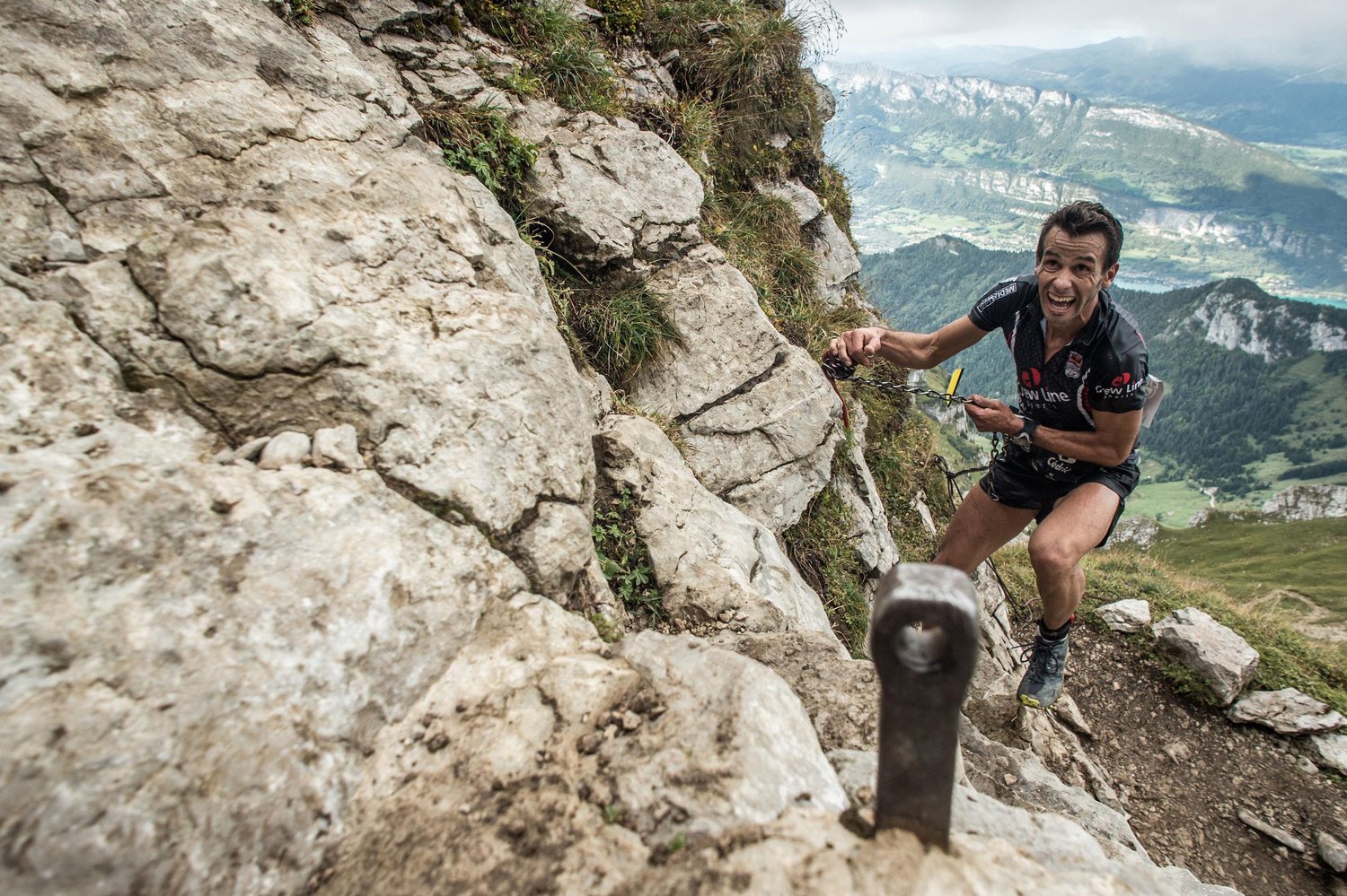 Cedric Fleureton perform at Red Bull Elements 2014, in Talloires, France on September 2014