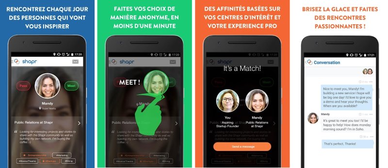 shapr application de rencontre professionel
