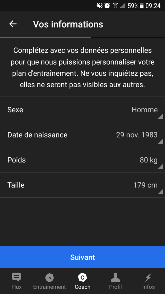 coach freeletics - coordonées
